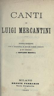 Canti by Luigi Mercantini
