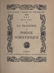 Cover of: La tradition de poésie scientifique. by René Ghil