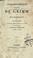 Cover of: Correspondance inédite de Grimm et de Diderot, et recueil de lettres, poésies, morceaux et fragmens retranchés par la censure impériale en 1812 et 1813.