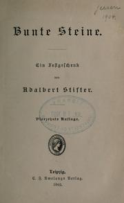 Bunte Steine by Adalbert Stifter