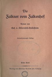 Cover of: Die Falkner vom Falkenhof: Roman