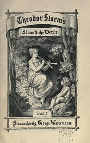 Sämtliche Werke by Theodor Storm