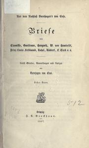 Cover of: Briefe by Karl August Varnhagen von Ense, Karl August Varnhagen von Ense