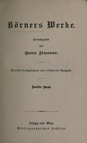 Cover of: Körners Werke by Theodor Körner