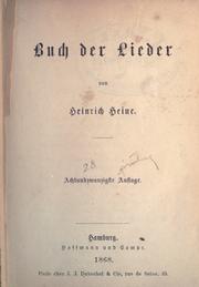 Cover of: Buch der Lieder. by Heinrich Heine