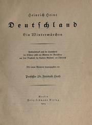 Cover of: Deutschland, ein Wintermärchen by Heinrich Heine