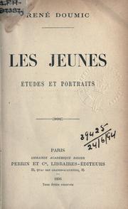 Cover of: jeunes, études et portraits.
