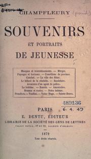 Cover of: Souvenirs et portraits de jeunesse