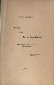 Cover of: roman d'un pauvre jeune homme: huit tableaux pour ombres et marionnettes.