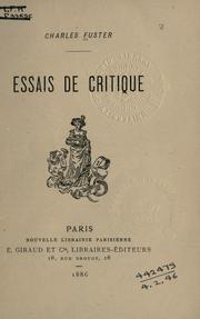 Essais de critique