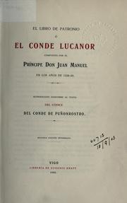 Cover of: El libro de Patronio by Don Juan Manuel