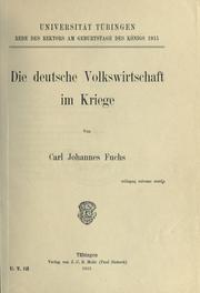 Cover of: deutsche Volkswirtschaft im Kriege.