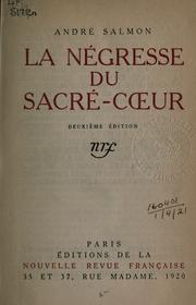 Cover of: négresse du Sacré-Coeur.
