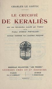 Cover of: crucifié de Keraliès.: Avec une introd. nouv. par l'auteur et la préf. d'Emile Pouvillon.