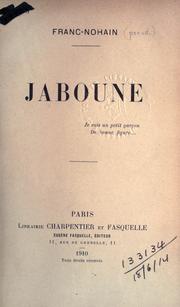Cover of: Jaboune [par] Franc-Nohain.