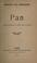 Cover of: Pan