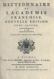 Cover of: Dictionnaire de l'Académie françoise. by 