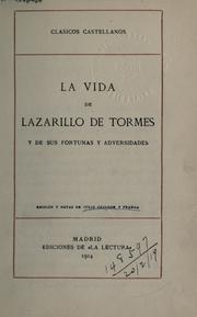 Cover of: La vida de Lazarillo de Tormes y de sus fortunas y adversidades. by 