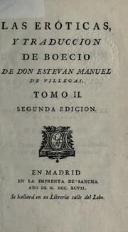 Las Eróticas by Esteban Manuel de Villegas