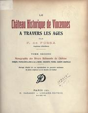 Cover of: château historique de Vincennes à travers les ages.