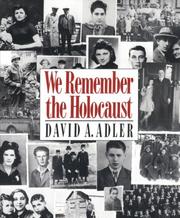 Cover of: We Remember the Holocaust