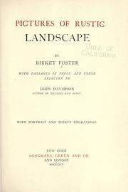 Cover of: Pictures of rustic landscape by Foster, Myles Birket