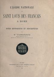 L' église nationale de Saint Louis des Français à Rome by Albert d' Armailhacq