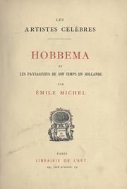 Cover of: Hobbema et les paysagistes de son temps en Hollande.