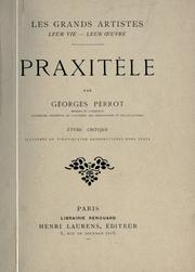 Cover of: Praxitèle. by Georges Perrot