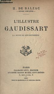 Cover of: L' illustre Gaudissart.: La muse du département.