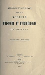 Bibliographie historique de Genève au 18è siècle by Emile Rivoire