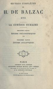 Cover of: Oeuvres complètes by Honoré de Balzac