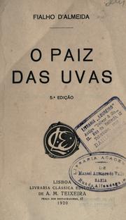 Cover of: paiz das uvas