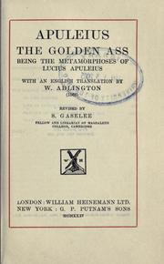 Cover of: The golden ass by Lucius Apuleius