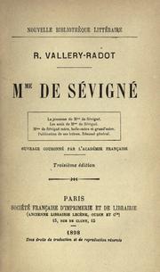 Cover of: Mme de Sévigné.