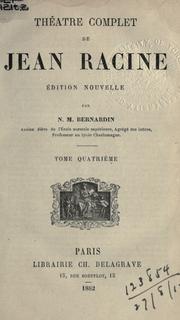 Cover of: Théâtre complet. by Jean Racine
