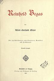 Cover of: Reinhold Begas. by Alfred Gotthold Meyer