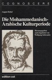 Cover of: Die Mohammedanisch-Arabische Kulturperiode