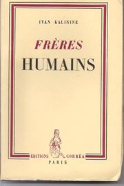 Cover of: Frères humains