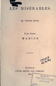 Cover of: Les misérables.: Marius