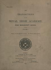 Cover of: Irish manuscript series, 4° by Royal Irish Academy