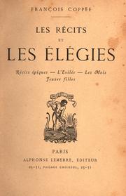 Cover of: Les récits et les élégies