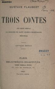Cover of: Trois contes by Gustave Flaubert