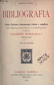 Cover of: Bibliografia ...