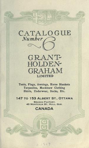 Catalogue no. 6 by Grant-Holden-Graham Limited.