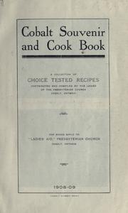 Cover of: Cobalt souvenir and cook book