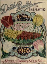 Cover of: Dutch bulbs for fall planting: autumn 1905.