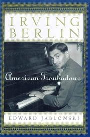 Cover of: Irving Berlin: American troubadour