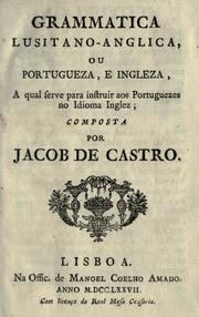 Cover of: Grammatica lusitano-anglica by Jacob de Castro Sarmento