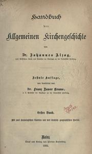 Cover of: Handbuch der allgemeinen Kirchengeschichte